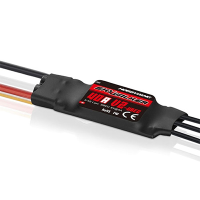 [HOBBYWING] ��ī�̿�Ŀ 40A V2 �귯������ ���ӱ� - 3~4�� �Է�, 5V 5A ����Ī BEC ����