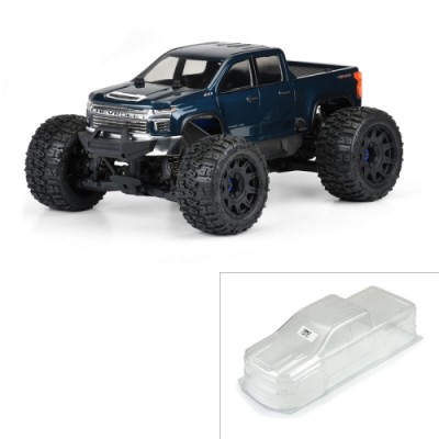 [PROLINE-RACING] 3582-00 1/8 2021 Chevy Silverado 2500 HD Clear Body: E-REVO 2.0 & MAXX
