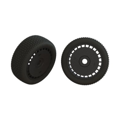 [ARRMA] ARA550098 dBoots Exabyte Glued Tire Set, Black (2)