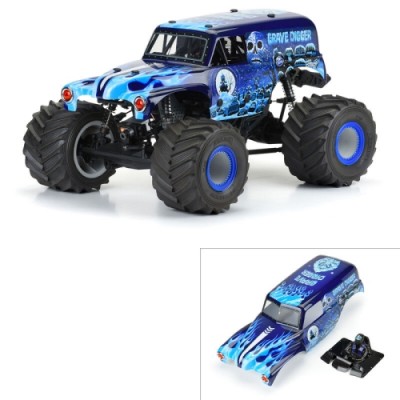 [PROLINE-RACING] 3593-13 1/10 Grave Digger Ice (Blue) Painted Body Set: LMT �����Ϸ� �ٵ�