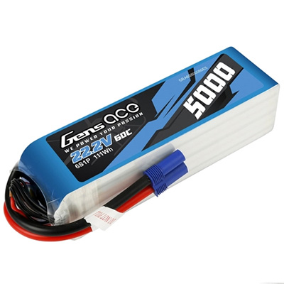 [Gens ace] 22.2V 5000mah 60C ��Ƭ������ ���͸� - EC5