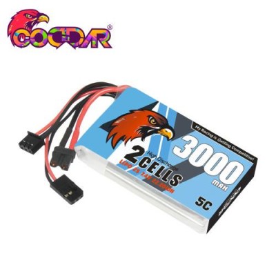[CODDAR] 7.4V 3000mAh 5C ������� ��Ƭ ������ ���͸� (Futaba T16IZ ������ ��� ����)