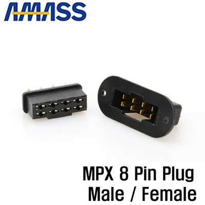 AMASS 8Pin MPX Male + Female Connector (2 Sets, 4pcs) - ��Ƽ Ŀ����