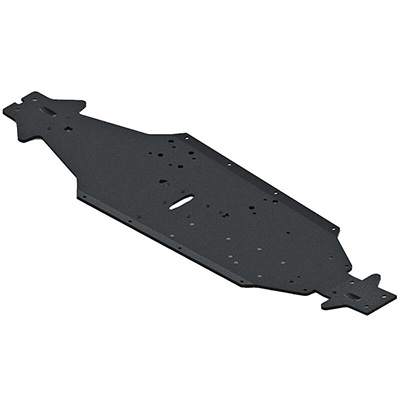 [ARRMA] AR320444 Chassis LWB Aluminum Black Talion