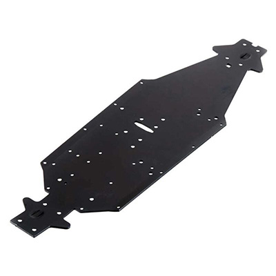 [ARRMA] AR320197 Chassis Aluminum LWB Silver/Blue Kraton