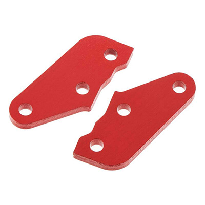 [ARRMA] AR340072 Steering Plate A Aluminum Red (2)