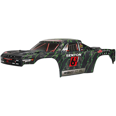 [ARRMA] AR406144 SENTON 6S BLX Painted Body Black/Green