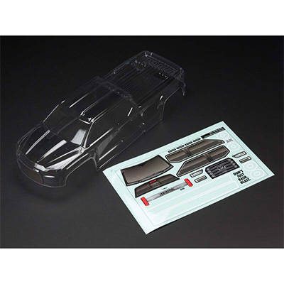 [ARRMA] AR402284 BIG ROCK CREW CAB 4X4 Clear Body (Inc. Decals)