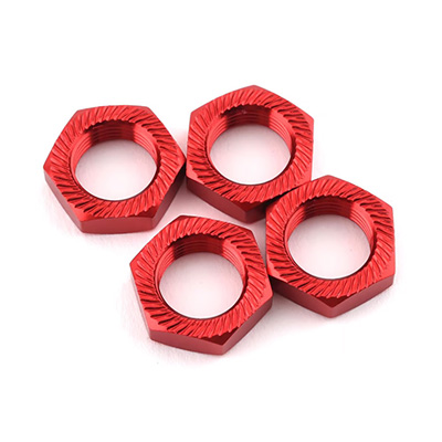 [ARRMA] AR310906 Aluminum Wheel Nut 17mm Red (4)