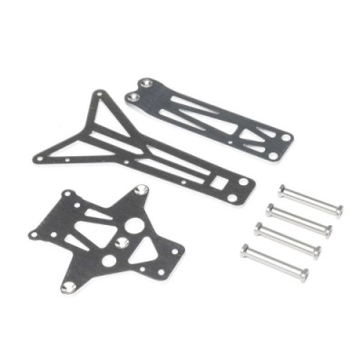 [TEAM LOSI] Top Chassis Brace and Standoffs, Front/Rear: RZR Rey