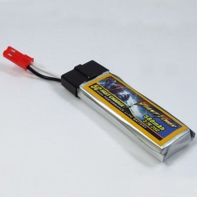 [GIANT POWER] 3.7V 580mAh 25C ��Ƭ������ ���͸� (JST ��)