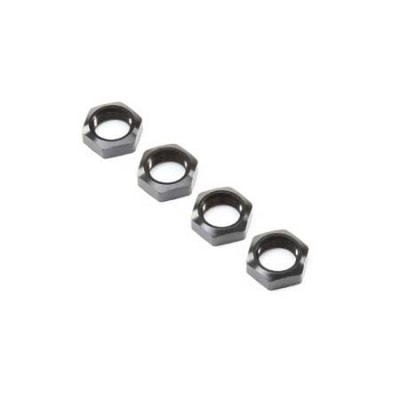 [TEAM LOSI] Wheel Nut, Black (4): Super Baja Rey,,Super Rock Rey