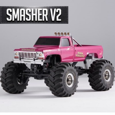 [ROC HOBBY] FMS 1:24 FCX24 Smasher V2 Monster Truck RTR Red ** �������� ���氡���� ��������