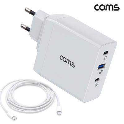 [Coms] 90W 3��Ʈ GaN �ʰ��� ������ USB-C PD3.0 QC4.0 (���� USB-C Ÿ�� ���̺� ����)