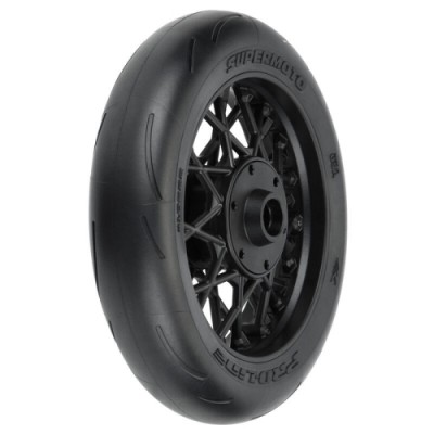 [PROLINE-RACING] 10222-10 1/4 Supermoto S3 Motorcycle Front Tire MTD Black (1): PROMOTO-MX