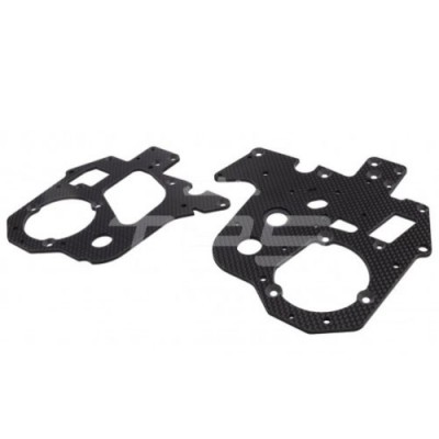 [TEAM LOSI] Carbon Chassis Plate Set: Promoto-MX