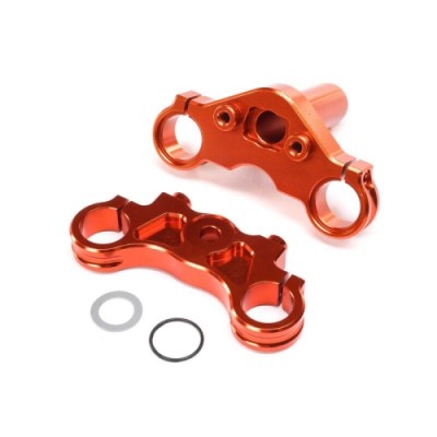 [TEAM LOSI] Aluminum Triple Clamp Set, Orange: Promoto-MX