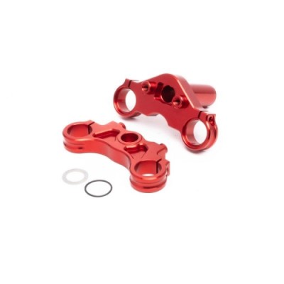 [TEAM LOSI] Aluminum Triple Clamp Set, Red: Promoto-MX