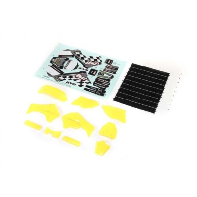 [TEAM LOSI] Yellow Plastics with Wraps: Promoto-MX