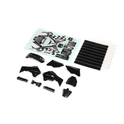 [TEAM LOSI] Black Plastics with Wraps: Promoto-MX