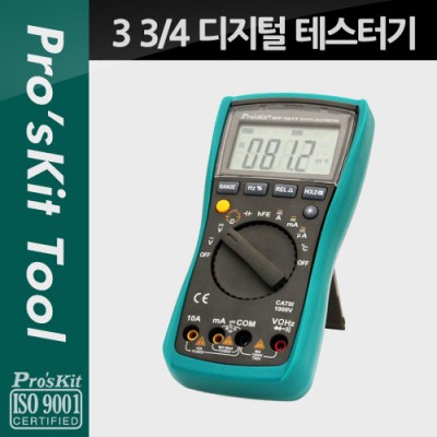PROKIT (MT-1217) ������ �׽��ͱ�, 3 3/4 Auto Range, AC/DC/����/����/����/�µ�/�����뷮, ����, ����, LCD ���÷���