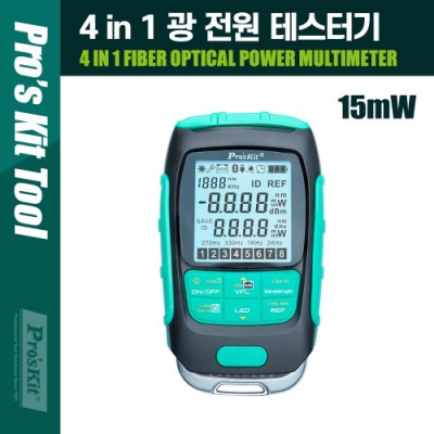 PROKIT (MT-7615) 4 in 1 �� ���� �׽��ͱ� 8���� -70dB ~ 10dB ���׽��ͱ� �����̺� �޴�� Fiber Optic, 15mW