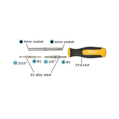 Prokit ��� ����̹� ��Ʈ 6�� ���� ���� ������Ʈ ���� Hex �糯�� ��ȯ�� ��ü��