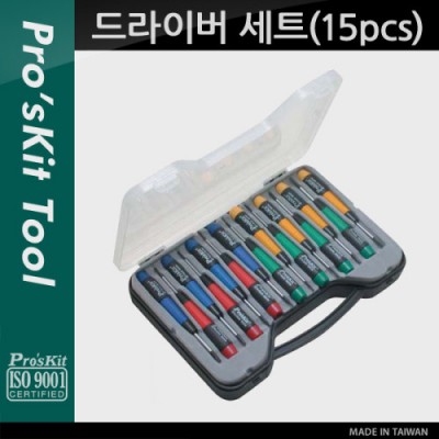 Prokit ��ũ�� ����̹� ��Ʈ(15pcs) / SET, ���� ���� ���� ŰƮ, (����, ����, ��, ����(����,Hex))