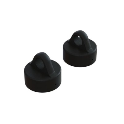 [ARRMA] ARA330768 Aluminum Shock Cap, Black (2)