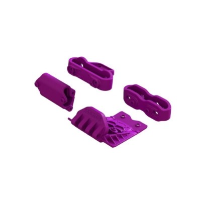 [ARRMA] ARA320769 Lower Skid And Bumper Mount Set, Purple