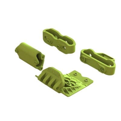 [ARRMA] ARA320773 Lower Skid And Bumper Mount Set, Fluorescent Yellow