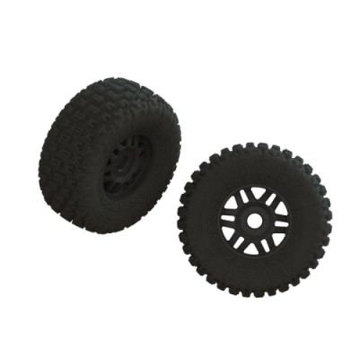 [ARRMA] ARA550110 dBoots FORTRESS LP Tire Set Glued Black (2)
