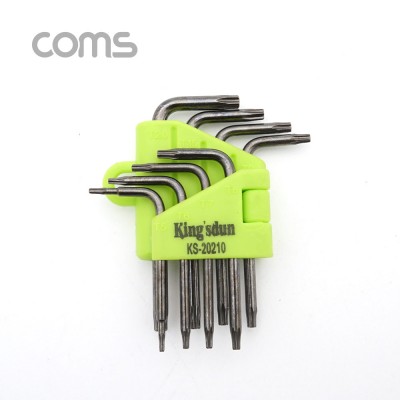 Coms �� L��ġ ��Ʈ 8pcs (T5/T6/T7/T8/T9/T10/T15/T20) ����ġ star wrench