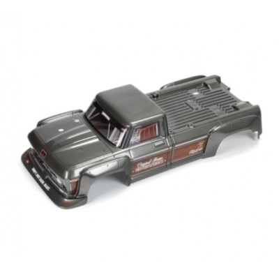 [ARRMA] ARA402360 PAINTED DECALED TRIMMED BODY, GUNMETAL: OUTCAST 4X4