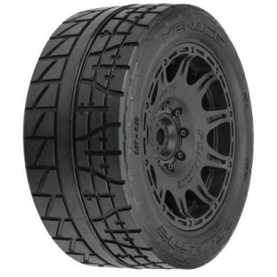 [PROLINE-RACING] 10205-11 1/6 Menace HP BELTED F/R 5.7�� Tires MTD 24mm Black Raid 8x48 Hex (2)