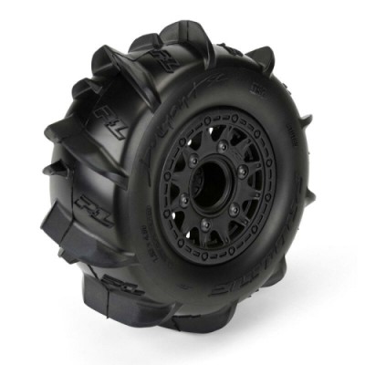 [PROLINE-RACING] 10185-10 1/10 Dumont Front/Rear 2.2/3.0 SC Mounted 12mm Black Raid (2)
