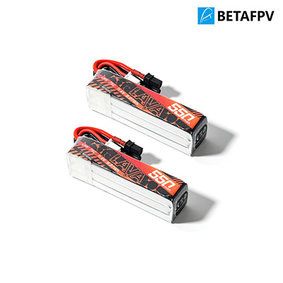 [BETAFPV] LAVA 3�� 11.4V 550mAh 75C LiHV ���̺������� ��Ƭ������ ���͸� (2��) - XT30