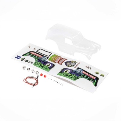[TEAM LOSI] Body Set, Grave Digger, Clear: Mini LMT