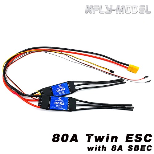 [XFLY] 80A Twin ESC with 8A SBEC 2-6S �귯������ ���ӱ�