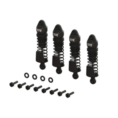 [ARRMA] ARA-1567 Aluminum Shock Set, 58mm Length, 1000 cSt Oil (4), Black: GROM