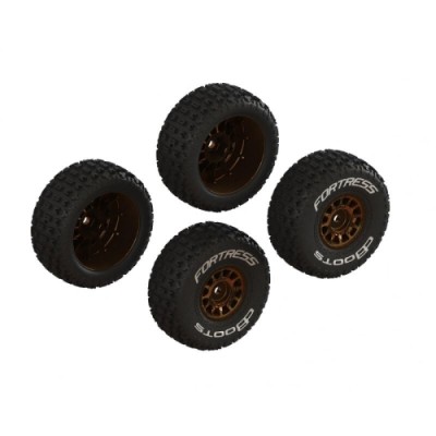 [ARRMA] ARA-2024 dBoots FORTRESS Glued Tire Set, Bronze (2 Pairs)