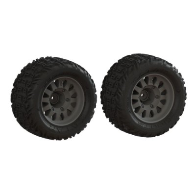[ARRMA] ARA-1553 dBoots Katar Tire Set Glued (2)