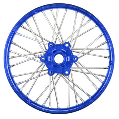 [PROLINE-RACING] PRO283600T1 1/4 Pro-Spec Aluminum V2 Bead Front Wheel Blue/Blue (1): Promoto-MX