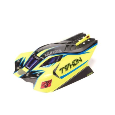 [ARRMA] ARA406172 1/8 Clipless Painted Decaled Body, Yellow/Blue: TYPHON 4X4