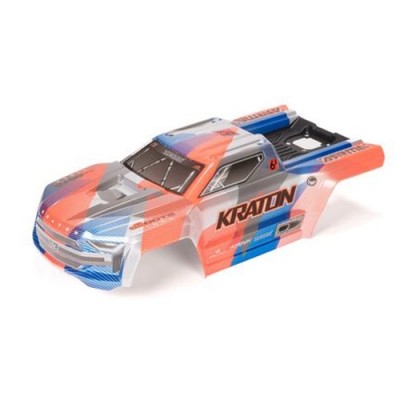 [ARRMA] ARA-1517 1/8 Painted Body with Decals, Blue/Orange: KRATON 6S BLX V6