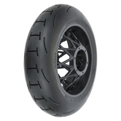 [PROLINE-RACING] 10245-10 1/4 Supermoto 2.0 S3 Rear Tire MTD Black Supermoto Wheel: MX/SM