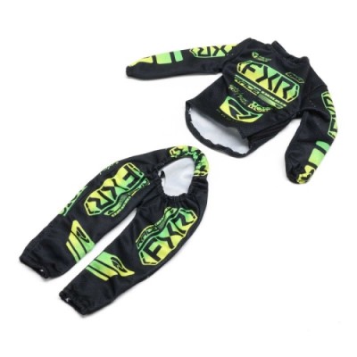 [TEAM LOSI] Rider Jersey Set, FXR Podium Gladiator, Black: Promoto-SM