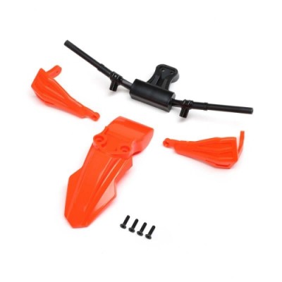 [TEAM LOSI] Fender, Handguards & Handle Bars, Orange: PM-SM