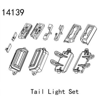 [YK HOBBY] 14139 Tail Light Case Set (YK4083) LED ������