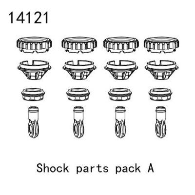 [YK HOBBY] 14121 Shock parts pack A (YK4082, YK4083)